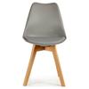Chaise de salle à manger - Marque inconnue - Gris marron clair - Bois - Plastique - 48 x 43 x 82 cm