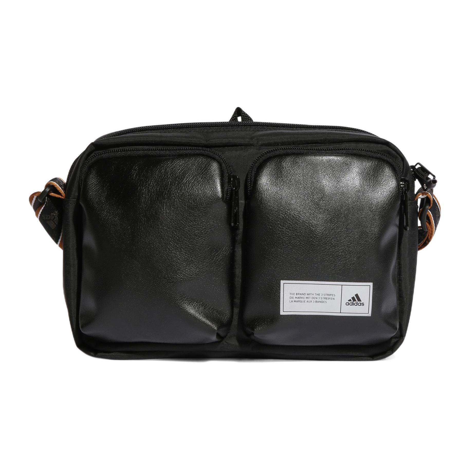 

Adidas Key Hook Ring Design Nylon Sports Shoulder Crossbody Bag Unisex bags Black HT4775 Black