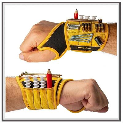 Magnetic Wrist Strap with Powerful Magnets To Hold Nails, Drills Belt Screw Holder Tool Storage Wrist HMKH YSXX