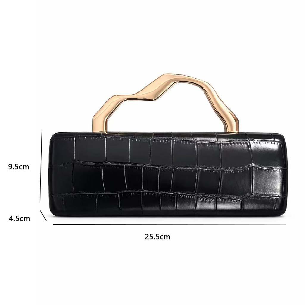 Modna złota klamra Skórzana torba na ramię PU Modna damska torebka kopertówka na łańcuszku crossbody na imprezę wieczorową