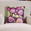 Housse de coussin KOKO MAISON INC. Jardin de lotus en polystain | Fermeture à rabat | Impression numérique