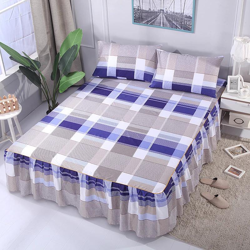 Bettlaken-Set mit Blumenmotiv, Tagesdecke, rutschfest, für Kingsize-/Queensize-Betten (1,5 M/1,8 M/2 M) Betten Weicher Bettbezug