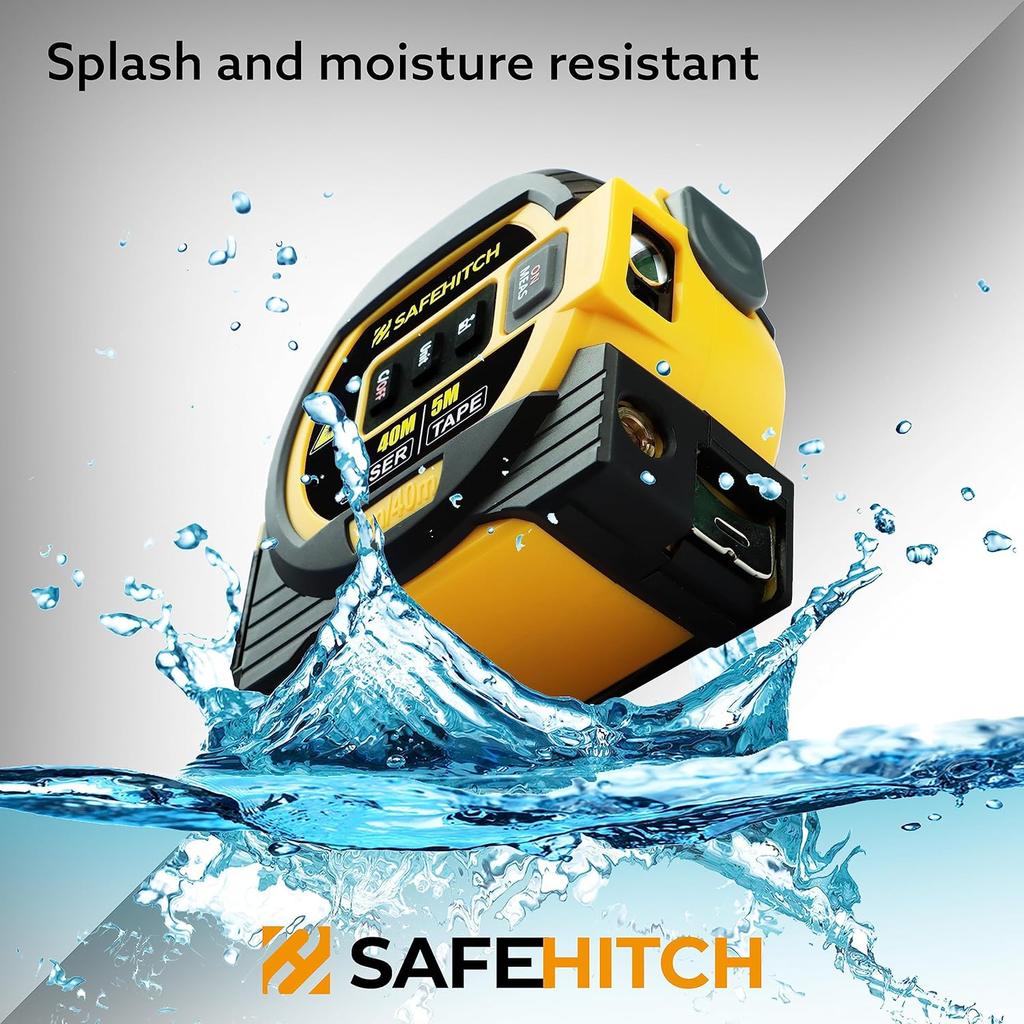 2024 New Laser Tape Measure 3-in-1 with Large LCD Display | Digital Laser Measurement Tool in/ft/m Scales up to 131ft/40M with calculations | Tape