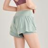 Womens High-Waisted Loose Running Shorts With Inner Lining-Free Design Quick-Dry Athletic Workout Yoga Pants Gym