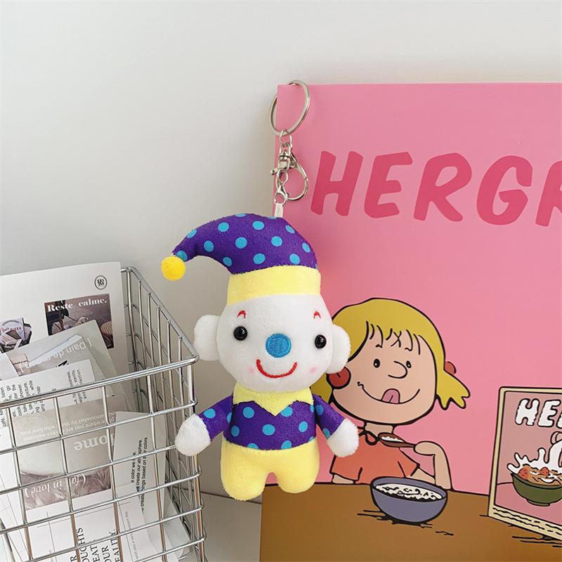 Cartoon Clown Three-dimensional Joke Plush Doll Circus Pendant Halloween Doll Ornament Gift Gift