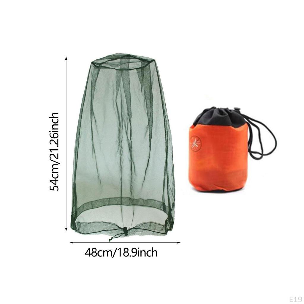 Ansiktsnät med förvaringspåse, Mjukt nät för resor och utomhusaktiviteter