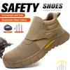 Safety Shoes With Steel Toe Work Shoes Men Safety Work Boots Breathable Sport Safety Shoes Anti-smash Anti-puncture Mining Boots