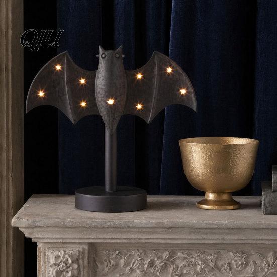 Witch Lantern Decoration Halloween Gothic Lantern, Resin Tabletop Decor with Warm Glow, Spooky Centerpiece Decorative for Shelf Desk
