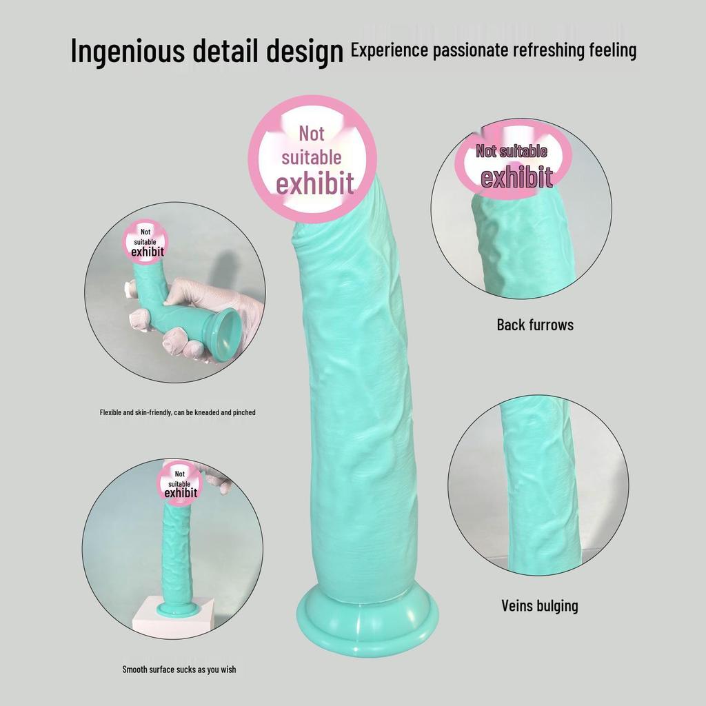 Realistic Silicone Dildo with Suction Cup: Unisex Adult Masturbator