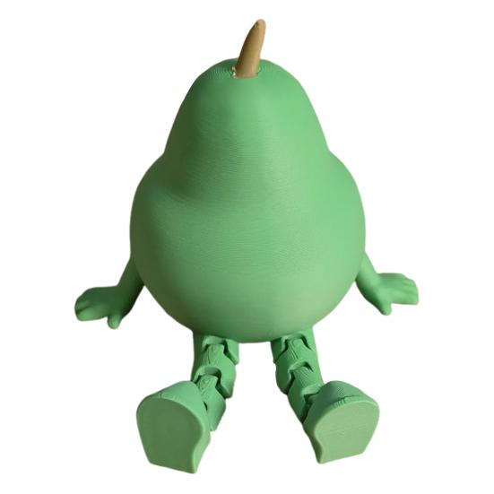 3D Printed Fruit Figurine with Articulated Legs Movable Joints Banana