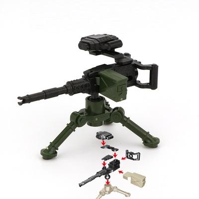 Military Plastic Weapons Mortar M2 Heavy Machine Gun MK19 Grenade SWAT Pack City Bricks Minifigurine Building Block Children Toy