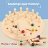 Wooden Memory Chess^Board Color Memory&Matching Brain-Teasers Game Learning\Activities Educational Montessori Toys for Kids Gift