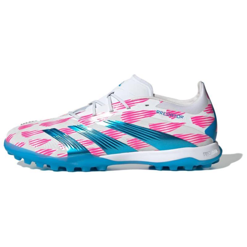 

Adidas PREDATOR ELITE TF Rubber Broken Studs Artificial Ground Anti-Slip Wear-Resistant Soccer Shoes Unisex White Pink Sneakers IH0418 40⅔