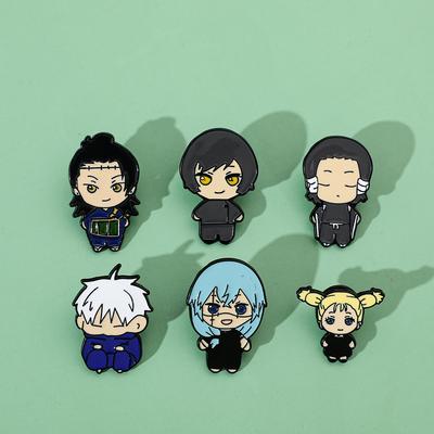Japanese Cartoon Animation Creative Spell Return Metal Badge Accessories Cute Q Version Character Xia Youjie Brooch