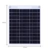 30W 5V Portable Solar Panel Polysilicon Solar Charging Outdoor Waterproof Solar Charger Dual USB Ports for 3.6V-5V Battery/Phone