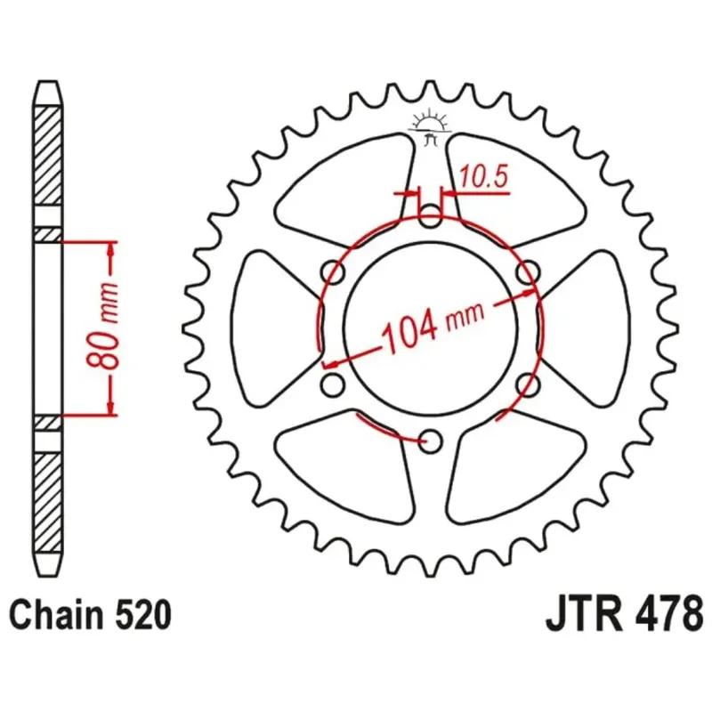 520 15T 46T Front Rear Sprocket for Kawasaki Z650 2017- 400 Ninja ER-6f EX650 EN650 Vulcan KLE650 Ver/sys EX650 Ninja 650