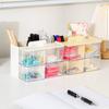 Dust-proof Stationery Storage Box Large Capacity Makeup Brush Holder Pen Container  Student