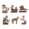 Horse Miniature Figurine Tabletop Ornament Art Crafts Vintage Feng Shui Decor for Table Desk Home Decoration Birthday Gift