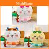 Cute Cat Plush Toy With Summer Swim Ring For Kids And Girl Gift