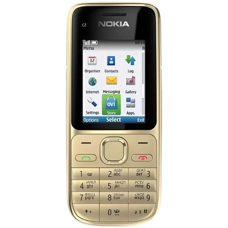Nokia Global Version C2-01 WCDMA 3G Phones Support Bluetooth Memory Card Key Phones Gifts for Elders