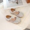 Girls Pearl Rhinestone Closed Toe Mary Jane Sandals