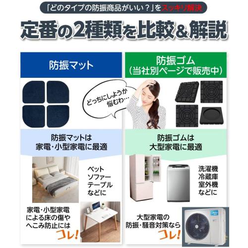 Kenkoba Hands Anti-Vibration Mat for Washing Machines, Outdoor Units, Beds, Furniture, and More - Anti-Vibration Rubber Floor Protection Mats for Nois