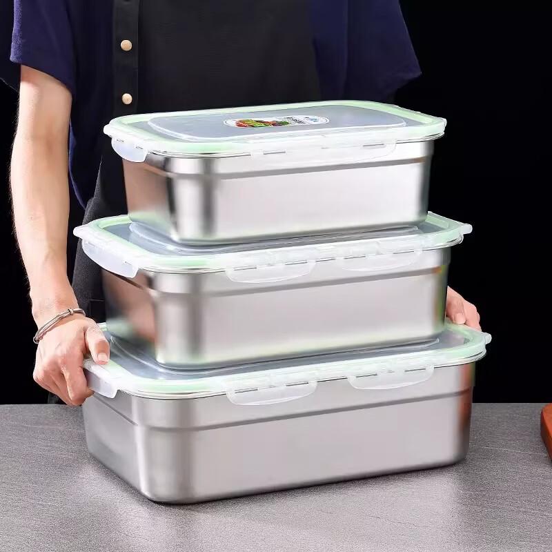 Commercial 304 Stainless Steel Food Storage Container