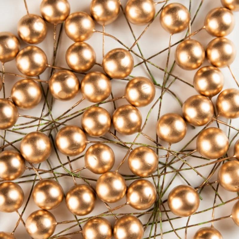 50Pcs Christmas Artificial Red Berry Ornament Decoration Accessories