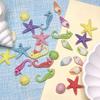 500g Ocean Sea Animal Themed Beads Mixed Seahorses Starfish Shell Conch Loose Spacer Charms DIY Handmade Accessories