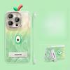 Peach Doll Stand Applicable To Apple 16promax Mobile Case Huawei Oppo Xiaomi Vivo Feather Yarn Borderless