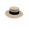 Dale Le Fine Paper Braid Hand-Woven Straw Hat Women'S Summer Visor Ins Wind Hollow Niche Sunscreen Cap