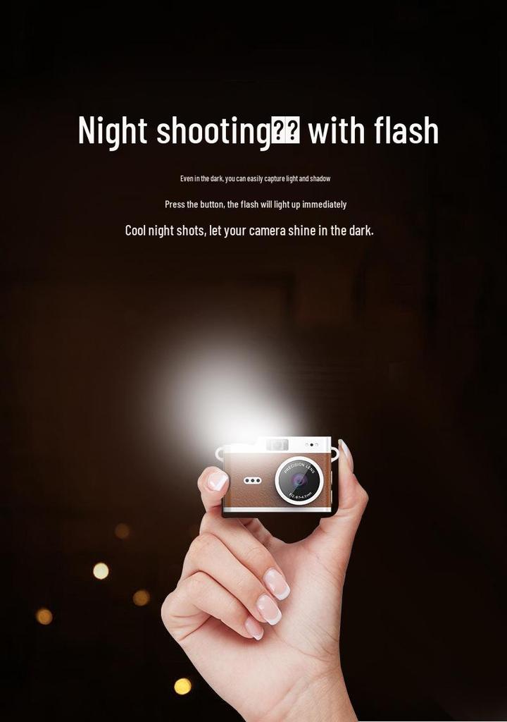 Retro Mini Keychain Camera for Students and Children's Travel Parties