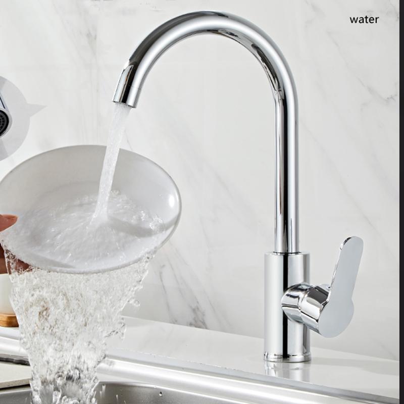 Kitchen Sink Faucet Household Splash-proof Boosting Hot And Cold Faucet Hot And Cold Vegetable Wash Basin Dishwashing Pool Sink