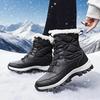 Warm Women's Boots Elegant Thick Cotton Fleece Anti Slip Outdoor Hiking Shoes Comfortable Platform High Top Women's Bare Boots