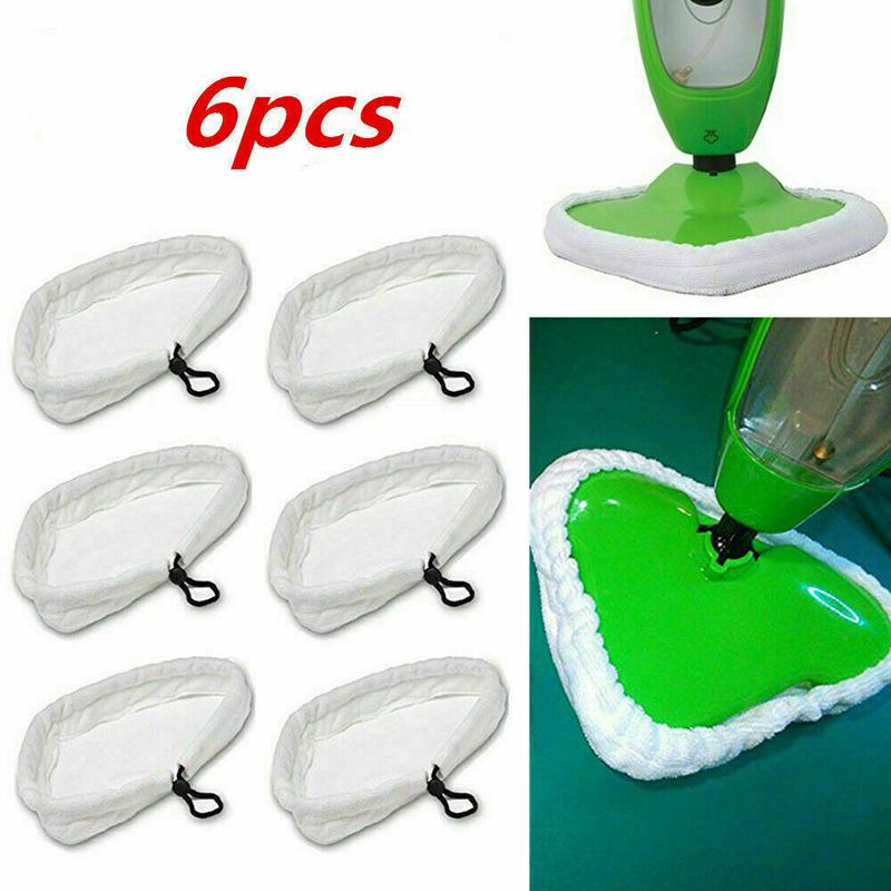 Cheap PDTO 6pcs White Microfibre Universal Triangle Pads for Steam