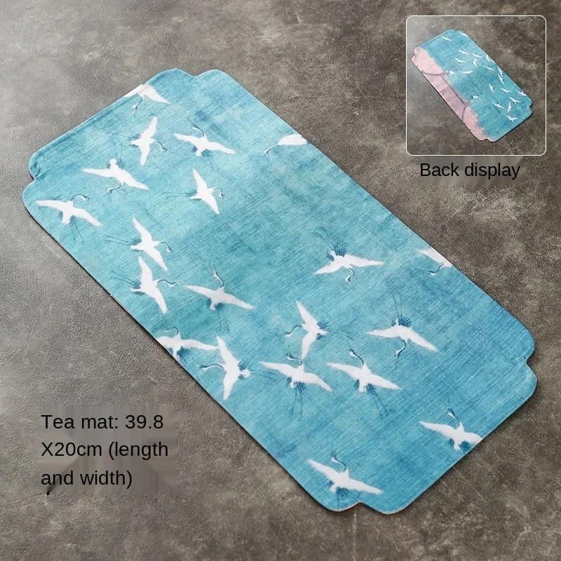 

Dry Pour Waterproof Cloth Pad Coffee Table Tablecloth Accessories Tea Towel Tea Cloth Small Size Tea Napkin