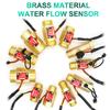 Brass Water Flow Sensor Hall Effect Flow Meter Liquid Flow Rate Sensor Brass Flow Switch Digital Monitoring Detector