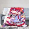 Cartoon Kasane Teto Blanket Velvet Spring/Autumn  Portable Super Warm Throw Blankets for Bedding Couch Bedspread