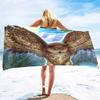 Owl Beach Towels,Snowy Owl Adult Beach Towel Light Absorbent Blanket Towel,Soft Bath Towel,Suitable for Beach Swimming Pool