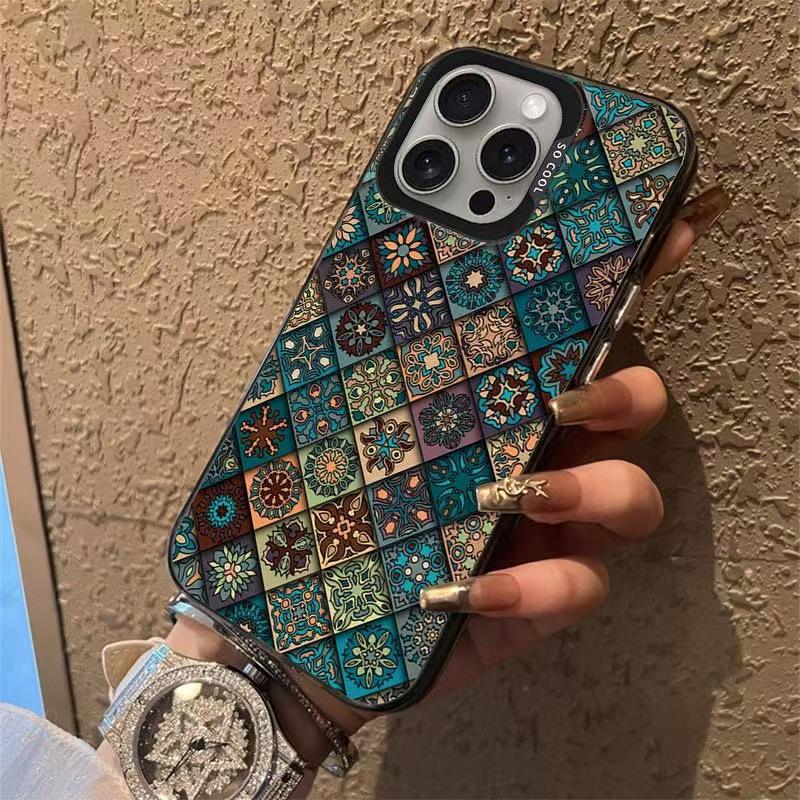 Pattern Totem Phone Case for Apple iPhone: Compatible with 15 Pro Max, 16 Pro, 14 Pro, and 17