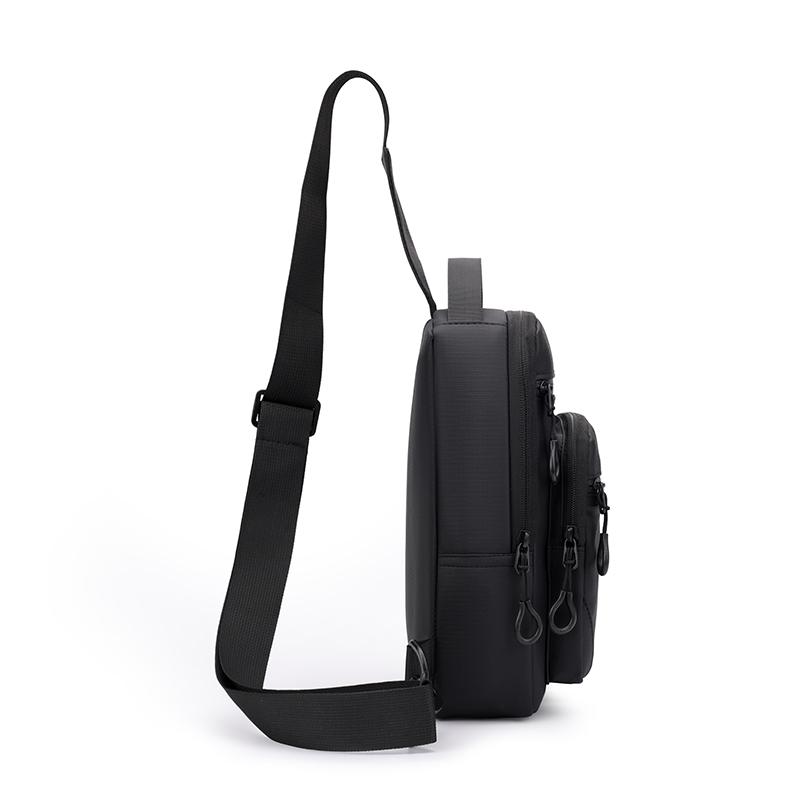 Men's Chest Bag Sports Commuter Shoulder Bag Multifunctional Nylon Large Capacity Outdoor Crossbody Bag
