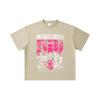 260 GSM Double Yarn 32 Count 100% Cotton Demon Slayer V89 Infinity Castle Print Unisex Heavy Cotton T Shirt