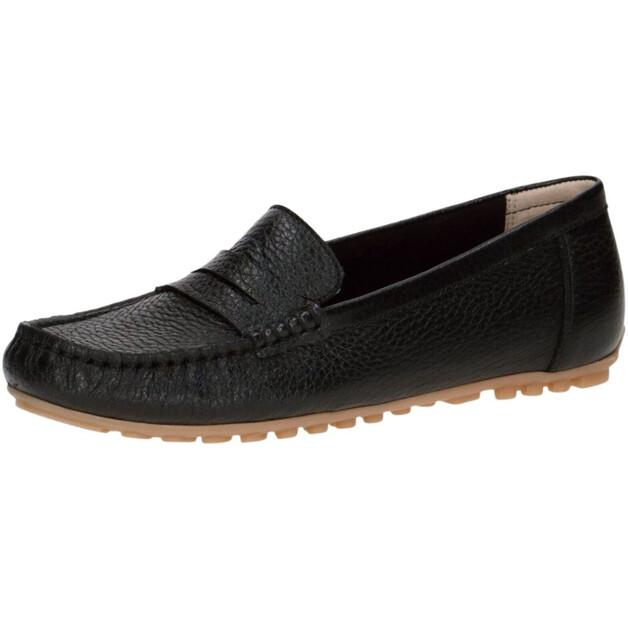 Women's Caprice Mokassin Black Slip-ons 24326848