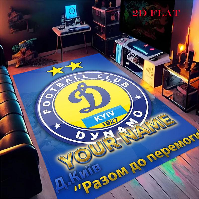 Custom Dynamo Kyiv Carpet Rug for Living Room Bedroom Home Sofa Decoration,Kids play Nonslip Floor Mat