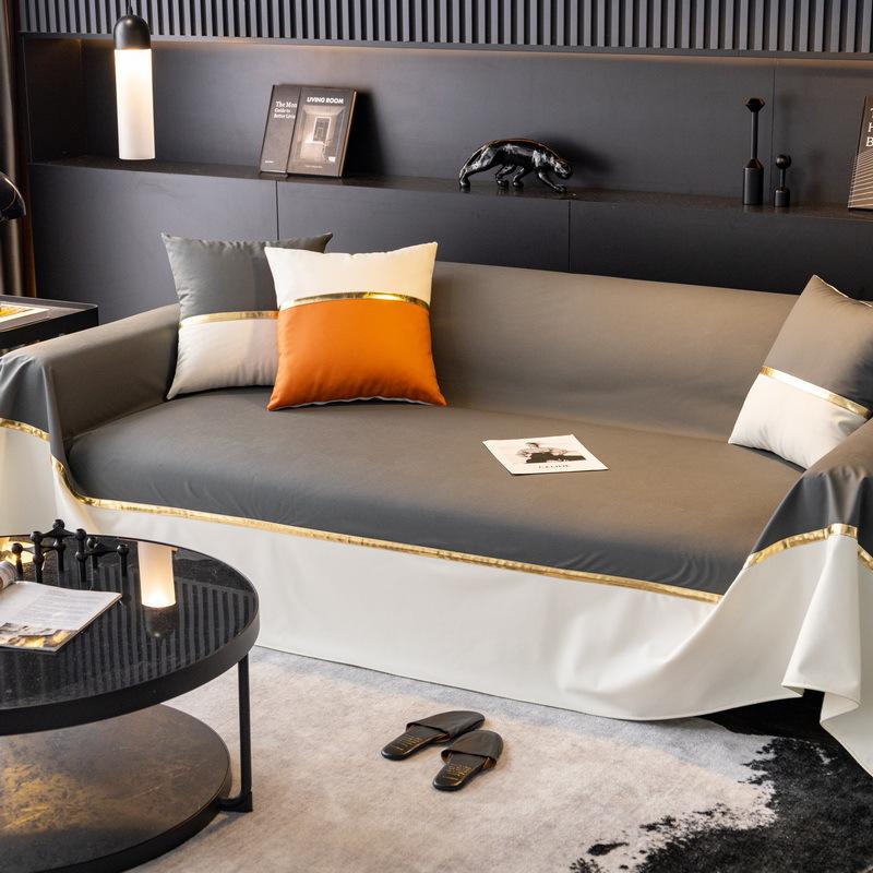 

Waterproof Sofa Cover Universal Four Seasons Anti-Scratching Towel Fabric Full Covered All-Inclusive Stitching One Piece 180*130