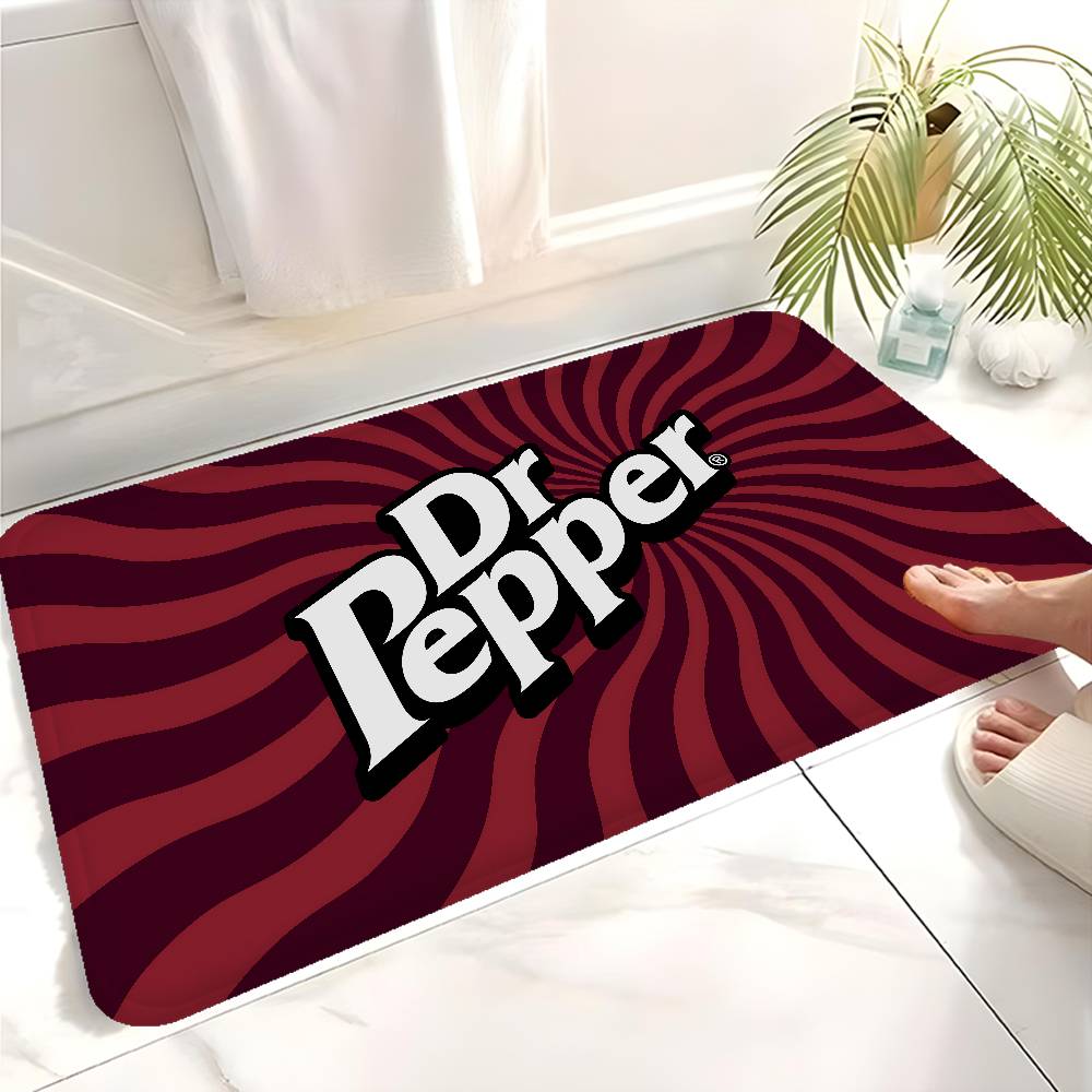 D-Dr Peppers Logo Kitchen Mat Nordic Style Bedroom Living Room Doormat Home Balcony Anti-Slip Welcome Rug