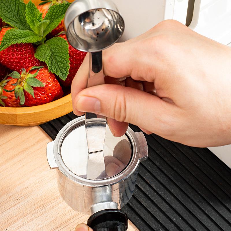 BOLTIFY Stainless steel Coffee Measuring Spoon Scoop With Stand Manual Coffee Beans Mills Press Coffee Grinder Powder Spoon