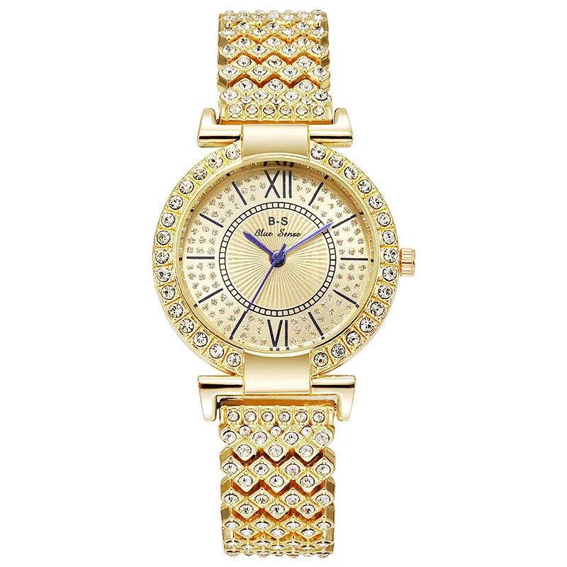 New Light Luxury  Diamond Personality Daily Fashion Ladies Bracelet Watch