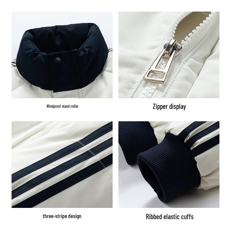 Jeanswest Unisex Winter Stand Collar Padded Jacket