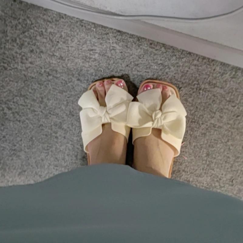 Fashion sandals women's outer wear 2025 summer new crystal transparent medium thick heel silk mesh two wear cool slippers